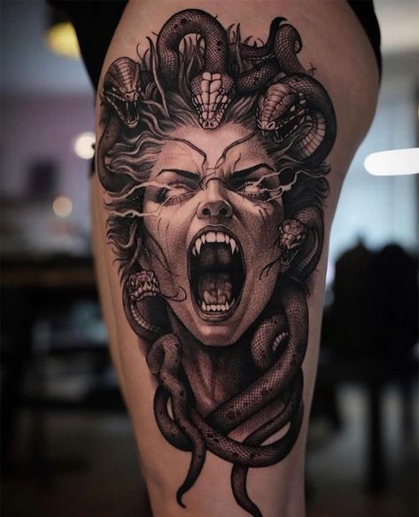 Medusa Tattoo Ideas, Medusa Tattoos, 27 Tattoo, Design Your Own Tattoo, Medusa Tattoo Design, Kunst Tattoos, Unicorn Tattoos, Handpoke Tattoo, Gold Tattoo