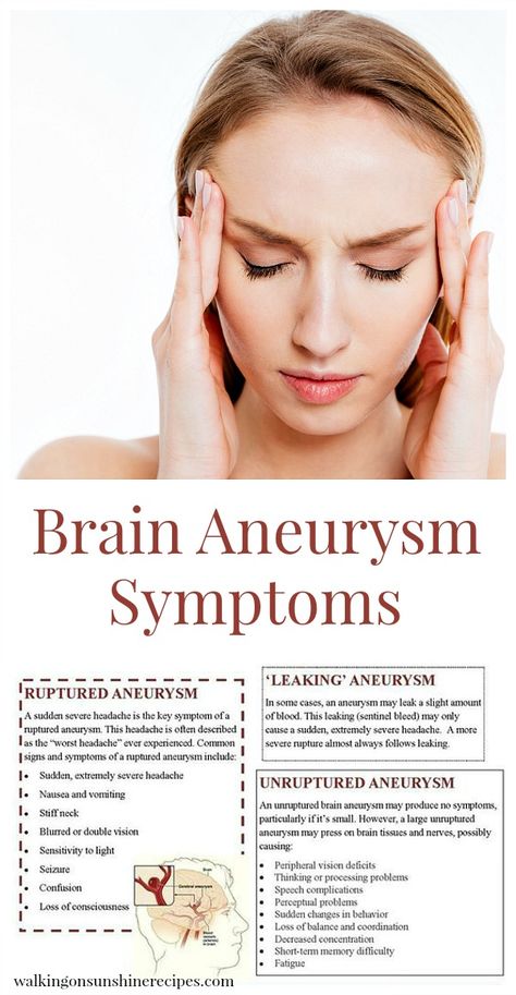 Signs and symptoms of a brain aneurysm featured on Walking on Sunshine. Brain Surgeon, Severe Headache, Walking On Sunshine, Health And Fitness Magazine, Healthy Diet Tips, Daily Health Tips, Productivity Hacks, Health Magazine, Good Health Tips