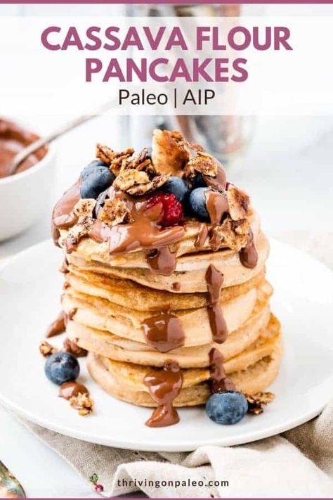 Cassava Flour Pancakes, Autoimmune Diet Recipes, Aip Diet Recipes, Aip Breakfast, Autoimmune Recipes, Autoimmune Paleo Recipes, Aip Paleo Recipes, Aip Desserts, Special Breakfast