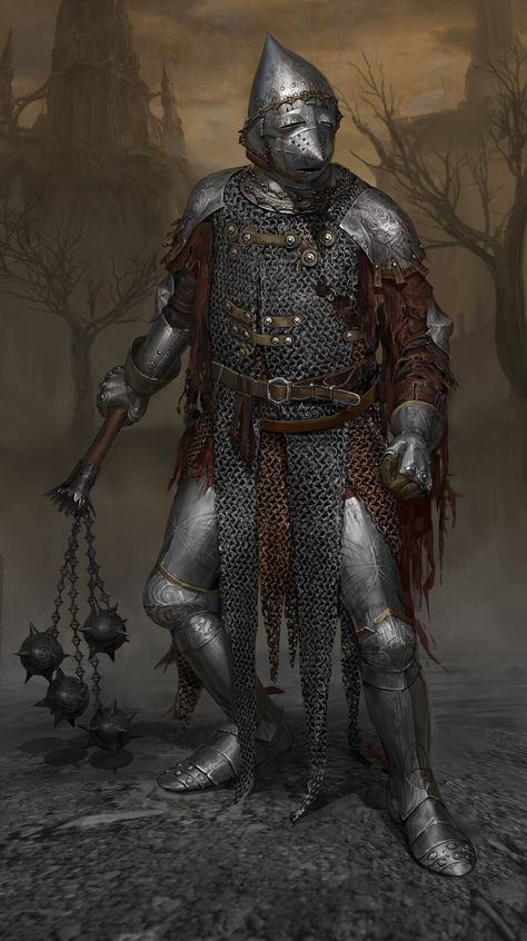 Armor, Two B on ArtStation at https://www.artstation.com/artwork/3dBLbm Bloodhound Knight, Splint Armor, Cleanrot Knight, Medieval Zombie, Fantasy Mercenary, Plate Armor, Armor Drawing, Century Armor, Heroic Fantasy