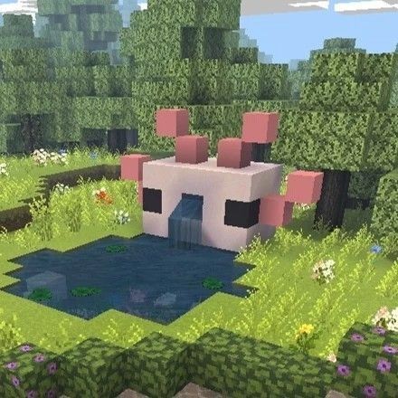 Cute Ideas To Build In Minecraft, Cute Minecraft Ideas House, Aesthetic Builds In Minecraft, Cute Things Minecraft, Cute Build Ideas Minecraft, Cute Things To Make On Minecraft, Minecraft Heart Shaped Lake, Hello Kitty Minecraft House Ideas, Aesthetic Minecraft Decorations