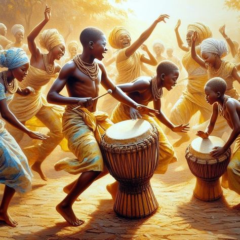 African Dancers Art, African People Dancing, Africa Art Design, Dancing Art, African Women Art, Android Wallpaper Art, Black Woman Artwork, African Dance, Dancers Art