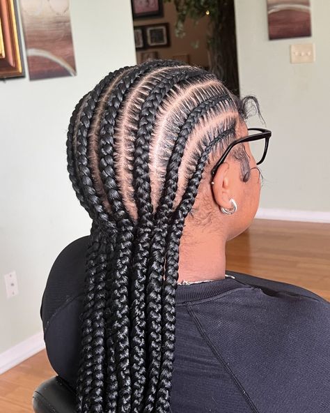 8 stitch braids 🌱 -hair included #hairstyles #blackhairstyles #trendingreels #reels #tampahairstylist #locs #braidersofinstagram #braids #hairstylist 8 Stitch Braids, Stitch Braids, Braids Hair, Locs, Braided Hairstyles, Hair Stylist, Black Hair, Braids, Hairstyles