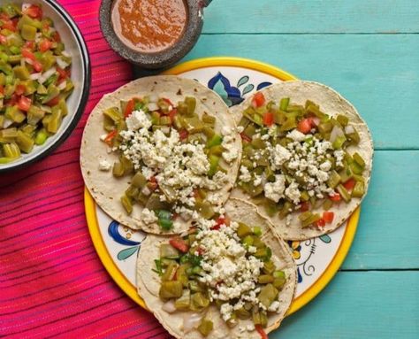 nopal salad Nopales Recipe, Cactus Tacos, Cactus Recipe, Cactus Salad, Salad Taco, Vegetarian Tacos, Healthy Benefits, Taco Recipes, More Love