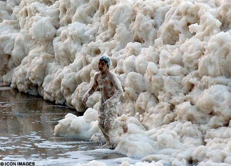 Cappuccino beach --                                    A freaky natural phenomenon was witnessed  at Yamba Beach, New South Wales, Australia… with foam swallowing an entire beach and nearby buildings. Cozumel, Natural Phenomena, New South Wales, Amazing Nature, Nature Photos, Natural Wonders, Cappuccino, Mother Nature, Places To See