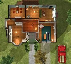 Mod The Sims - Twilight: Bella Swan's House Bella Swan House, Cullen House Twilight, Twilight House, Sims 2 House, Twilight Bella, Swan House, Sims 4 House Design, Sims Building, Sims House Plans