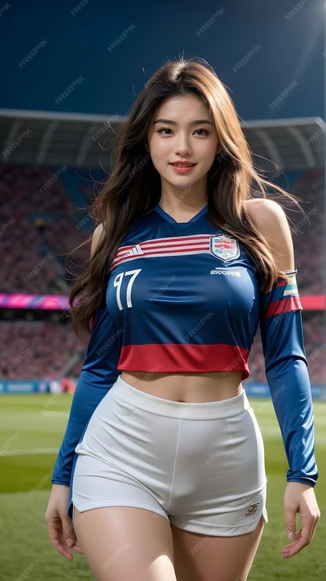 Premium Photo | Women Soccer Player ai generated Football Players Pictures, Football Players Photos, Photo Women, Women Soccer, Full Body Suit, Soccer Player, Womens Soccer, Games For Girls, Sport Girl