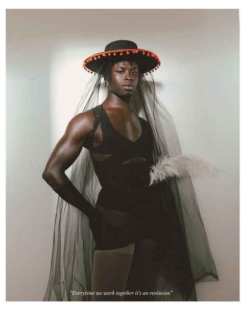 Niijournal issue II Ibrahim Kamara, Ib Kamara, Reflective Fashion, Black Pics, Fashion Communication, Black Photography, Afro Punk, Androgynous Fashion, Ruffled Top