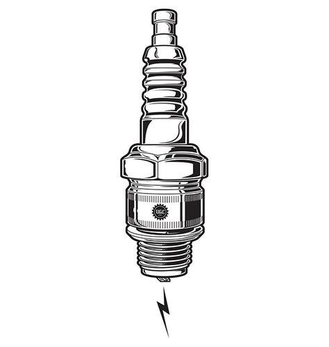 Practice drawings to get better at a more classic line art style. Sparkplug Tattoo, Car Tattoo Design, Sharpie Drawings, Mechanic Tattoo, Motorbike Art, Biker Tattoos, Motorcycle Illustration, Technical Illustration, Car Tattoos