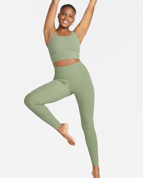 Nike Zenvy Women's Gentle-Support High-Waisted Full-Length Leggings. Nike.com Nike Symbol, Leggings Nike, Green Leggings, Nike Green, Squat Proof, Nike Just Do It, Bike Ride, A Walk, Just Do It