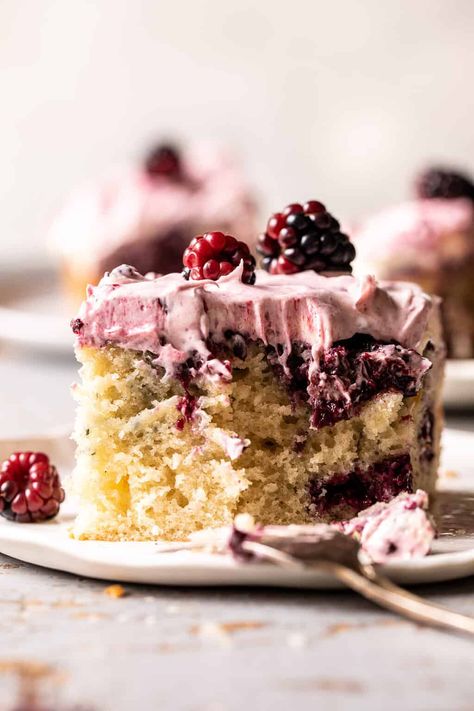 My Favorite Recipes for Easter. Lavender Sheet Cake, Blackberry Lavender, Half Baked Harvest Recipes, Blackberry Cake, Harvest Recipes, Half Baked, Peach Recipe, A Piece Of Cake, Half Baked Harvest