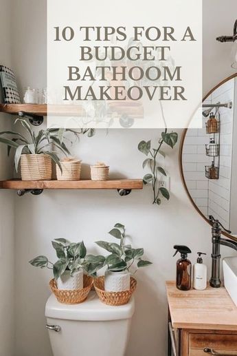 #makeover #storage Small Guest Bathroom Ideas, Boho Bathroom Ideas, Rental Bathroom, Small Bathroom Diy, Guest Bathroom Decor, Diy Bathroom Makeover, Simple Bathroom Decor, Boho Bathroom Decor, Cheap Bathrooms