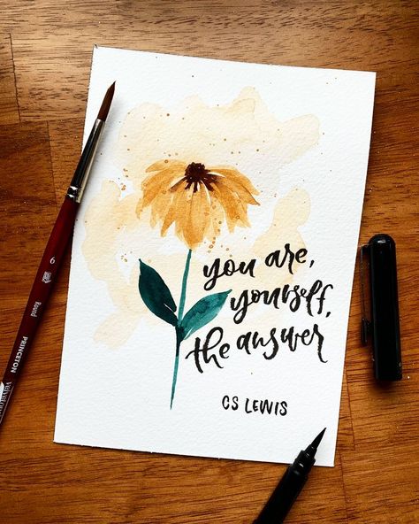 Watercolor Calligraphy Quotes, Calligraphy Quotes Doodles, Loose Florals, Lovely Words, English Calligraphy, Watercolor Quote, Calligraphy Drawing, Watercolor Calligraphy, Hand Lettering Art