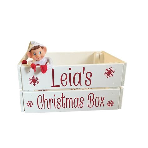 To make Christmas gifts more special for my family and friends this year, I personalized their gift wooden boxes with their beautiful names. you can decorate it with so many things, and fill it up with candy, toys, books, and pajamas This wooden Christmas box will be a great gift for many years to come. Elf is included. Please leave a note when ordering with the name you would like on the front of the crate. Please select from options the color of your box It is made from solid wood and hand-pai Christmas Crate, Christmas Eve Crate, Xmas Eve Boxes, Personalised Christmas Eve Box, Wooden Gift Boxes, Christmas Eve Box, Christmas Keepsakes, Christmas Gift Box, Wooden Christmas