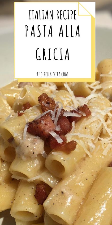 Recipes Using Guanciale, Recipes With Pecorino Cheese, Pasta Alla Gricia Recipe, Roman Pasta Recipes, Pasta With Guanciale, Recipes With Guanciale, Assassins Pasta, Gigli Pasta Recipes, Pasta Queen Recipes