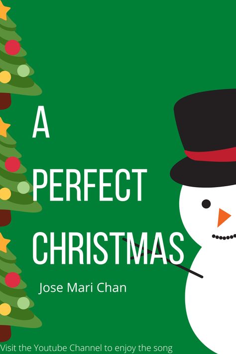 My idea of a perfect Christmas Is to spend it with you In a party or dinner for two Anywhere would do Celebrating the yuletide season Always lights up our lives Simple pleasures are made special too When they're shared with you Jose Marie Chan, Jose Mari Chan Christmas, Chan Christmas, Jose Mari Chan, Mari Chan, Ber Months, Christmas Songs, Dinner For Two, Christmas Song