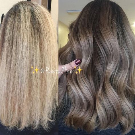 Blonde To Brown Before And After, Natural Blond Hair, Medium Balayage, Blonde To Brown, Blonde Ideas, Before And After Hair, Before And After Transformation, Brown Hair Shades, Aesthetic Light