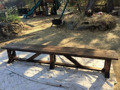 Small Garden Bench, Wood Bench Outdoor, Diy Wood Bench, Wood Table Diy, Long Bench, Woodworking Box, Woodworking Workbench, Bench Seating, Diy Bench