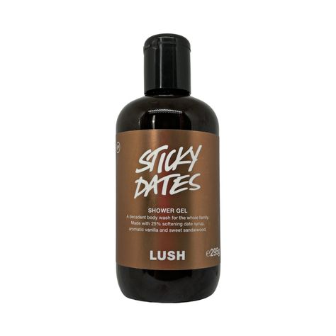 Sticky Dates Shower Gel from Lush Lush Sticky Dates Shower Gel, Lush Body Wash, Sticky Dates Lush, Lush Vanilla, Sticky Dates, Lush Shower Gel, Sticky Date, Lush Christmas, Date Syrup