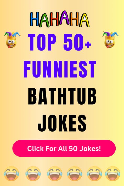 Check Out The Top 50+ Funny Bathtub Jokes And Puns. Click For All 50+ Hilarious Bathtub Jokes! Jokes And Puns, Afraid Of Commitment, Best Bathtubs, Top Film, Always Tired, Comedy Club, Very Funny Jokes, Jokes For Kids, Kids Bath