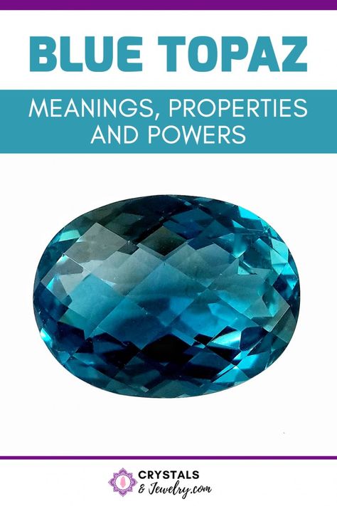 Blue Topaz Crystal Meaning, London Blue Topaz Meaning, Blue Topaz Meaning, Zodiac Gemstones, Topaz Meaning, Blue Crystals Stones, Blue Topaz Jewelry, Cleansing Crystals, Blue Onyx