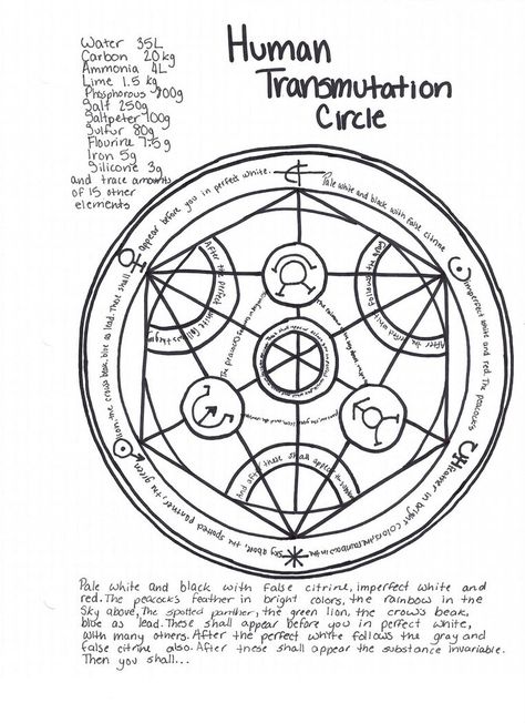 Homunculus Alchemy, Human Transmutation Circle, Ed And Al, Transmutation Circle, Alchemy Tattoo, Halloweenský Makeup, Magick Symbols, Alchemic Symbols, Circle Tattoo