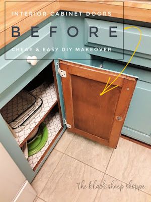 Easy kitchen cabinet makeover. Inside Cabinets Makeover, Easy Kitchen Cabinet Makeover, Kitchen Cabinet Doors Makeover, Contact Paper Kitchen Cabinets, Old Kitchen Cabinet Makeover, Corner Kitchen Cabinets, Vinyl Wrap Kitchen, Chalkboard Contact Paper, Kitchen Cabinet Liners