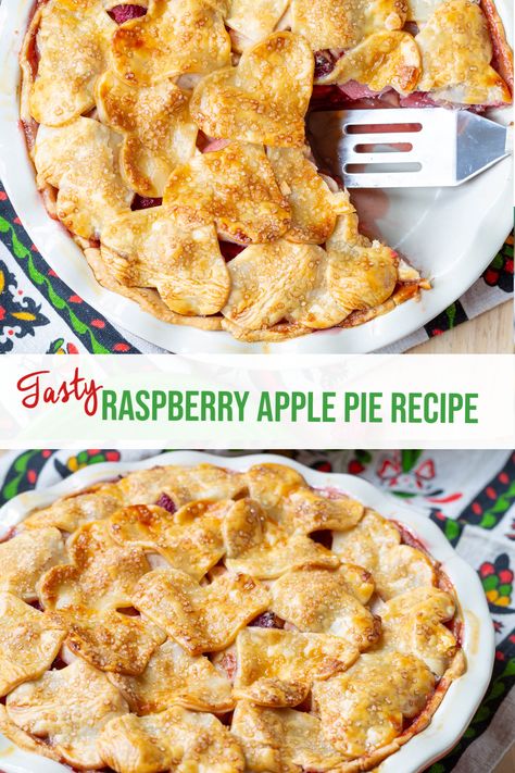 Raspberry Apple Pie - A Spicy Perspective Raspberry Pie Recipe, Pie Crust Dough, Classic Apple Pie, A Spicy Perspective, Raspberry Pie, Raspberry Preserves, Apple Pie Recipe, Apple Filling, Lemon Raspberry