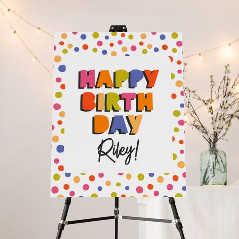 DIY birthday sign