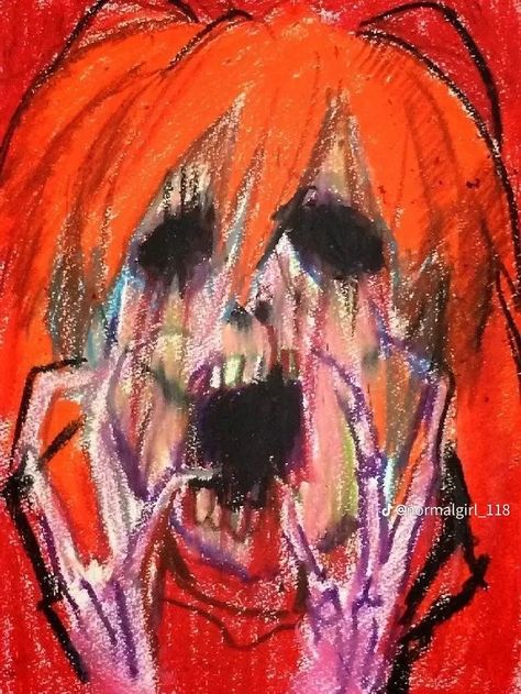 Asuka Langley Soryu, Arte Peculiar, Evangelion Art, Neon Evangelion, Asuka Langley, Scary Art, Creepy Art, Weird Art, 영감을 주는 캐릭터