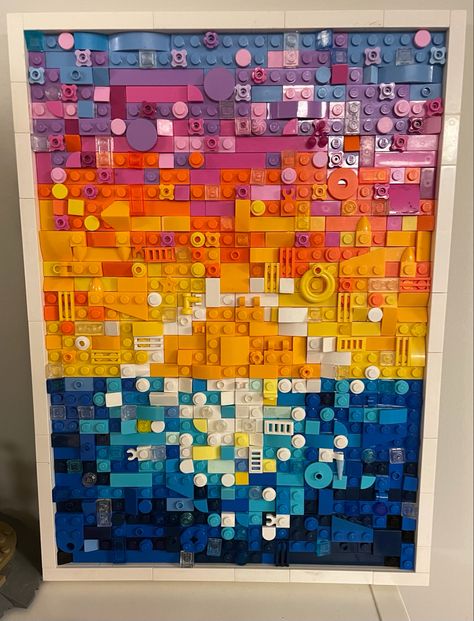 Diy Lego Wall Art, Lego Pictures Art, Lego Wall Art Diy, Lego Art Ideas, Lego Craft Ideas, Diy Lego Decorations, Lego Dots Ideas, Lego Art Wall, Lego Wall Decor