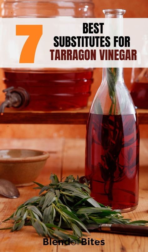 Tarragon is an excellent herb that has its origins in the sunflower family. Most people enjoy tarragon vinegar because of its mild kick and slight herb favor. It can be used as a substitute in recipes that call for white vinegar and rice wine vinegar. Although the tarragon vinegar is tasty and multi-purposeful, it may be hard to get or not preferred by some. Find out the best tarragon vinegar substitutes ay www.blendofbites.com | best of Blend of Bites Barley Grain, Tarragon Vinegar, Types Of Vinegar, Herbs List, Sunflower Family, Grape Uses, Boiled Vegetables, Champagne Vinegar, Vinegar Uses