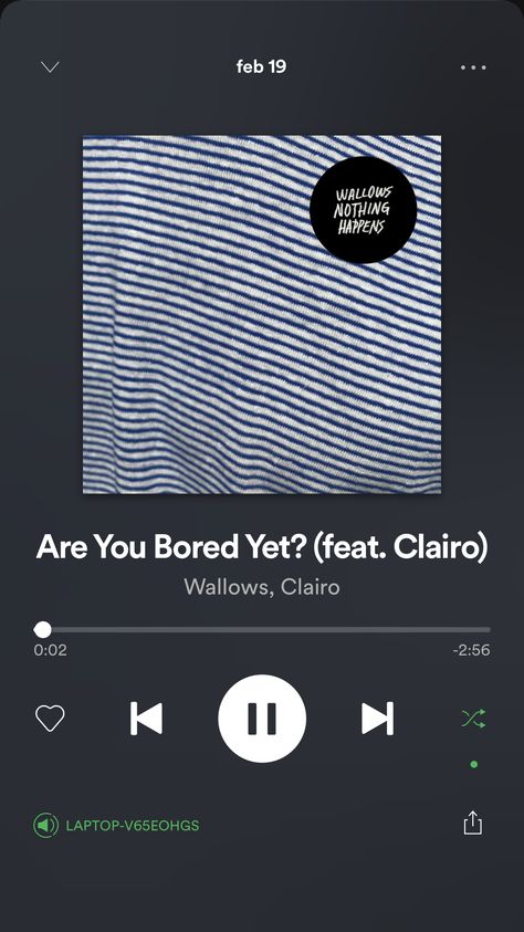 Are You Bored Yet? -Wallows, Clairo Follow @juliana.perez105 on Spotify Are You Bored Yet Wallows, Are You Bored Yet Poster, Are You Bored Yet Aesthetic, Are You Bored Yet Spotify, Are You Bored Yet, Spotify Screenshot, Spotify Songs, Are You Bored, Music Album Covers