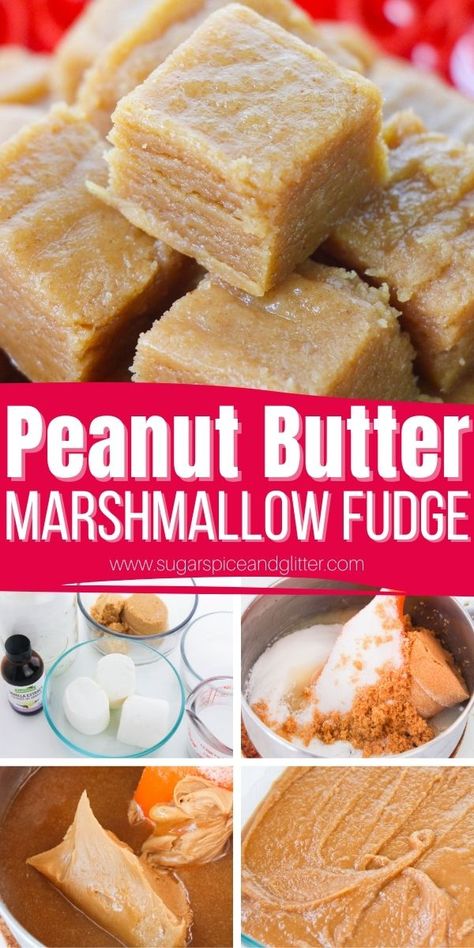 Peanut Butter Marshmallow Fudge, Easy Peanut Butter Fudge Recipe, Fudge With Marshmallow Cream, Peanut Butter Fudge Recipes Easy, Microwave Peanut Butter Fudge, Easy Peanut Butter Fudge, Marshmallow Fudge Recipe, Marshmallow Fudge, Homemade Fudge Recipes