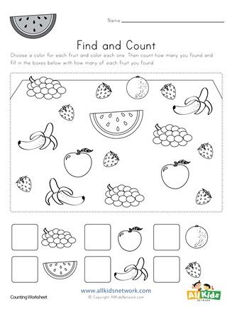 Counting By Tens Worksheet, Counting By Tens, Fun Worksheets For Kids, Bahasa China, Virtual Teaching, Kids Math, Fruit Coloring Pages, Counting Worksheets, Worksheets Preschool