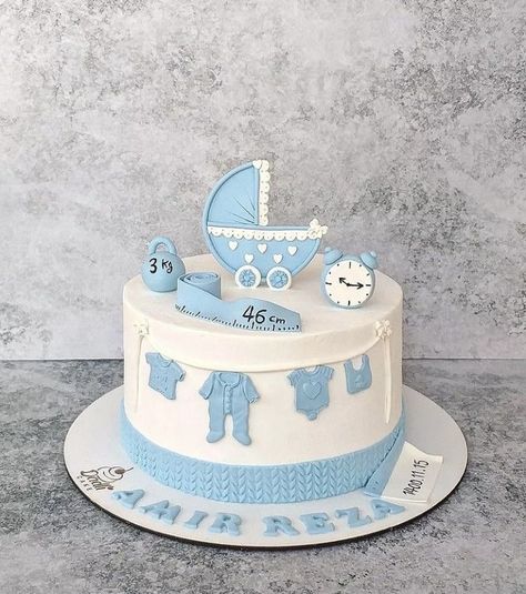 Baby Cake Design, Birth Cakes, Baby Shower Cake Designs, Cake Designs For Boy, Modern Birthday Cakes, Baby First Birthday Cake, Easter Bunny Cake, Baby Shower Cakes For Boys, Simple Cake Designs