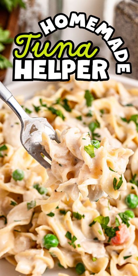 How to make tuna helper Homemade Tuna Helper, Tuna Helper, Tuna Noodle Casserole Easy, Hearty Pasta Recipes, Creamy Tuna Pasta, Noodles Vegetables, Tuna Casserole Easy, Tuna Salad Pasta, Tuna Noodle