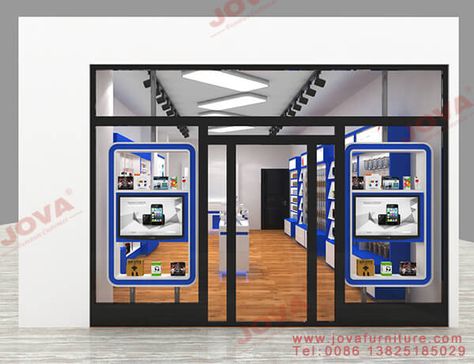 cell phone store front design Store Front Design, Apple Store Design, Cell Phone Repair Shop, Mobile Shop Design, Cell Phone Store, Mobile Phone Shops, Home Interior Accessories, Shop Signage, Storefront Design