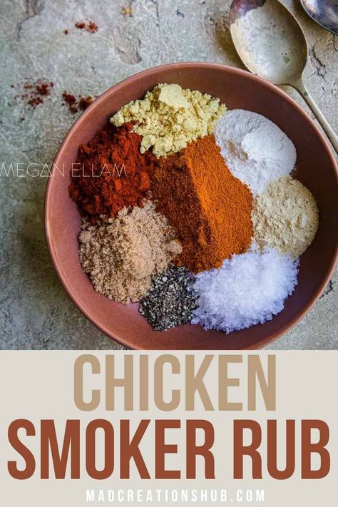 Chicken Rub Recipe, Smoked Chicken Rub, Bbq Chicken Rub, Grilled Red Potatoes, Rub For Chicken, Chicken Rub Recipes, Chicken Breast Marinade, Grilled Chicken Legs, Dry Rub For Chicken