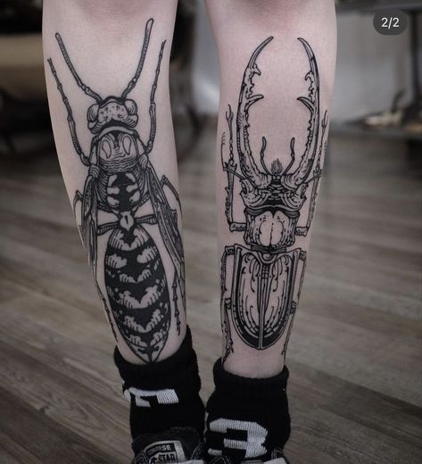 Wasp Tattoo, Beetle Tattoo, Insect Tattoo, Bug Tattoo, Sick Tattoo, Creepy Tattoos, Stag Beetle, Gothic Tattoo, Next Tattoo