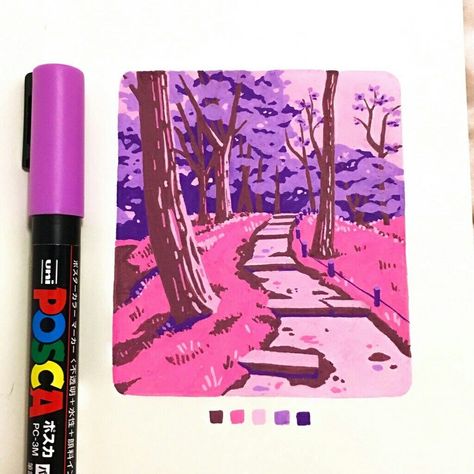 Markers Drawing Ideas, Posca Marker, Posca Art, Gouache Art, Arte Inspo, Arte Sketchbook, Marker Drawing, Paint Marker, Sketchbook Inspiration