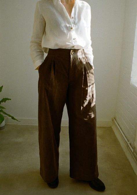 Sewing Pattern Roundup: Pleated Trousers - Emily Lightly Spring Trousers, Trousers Pattern, Trouser Pattern, Pant Trouser, Pleated Pant, Sewing Pants, Sewing Courses, Velvet Trousers, Vintage Trousers