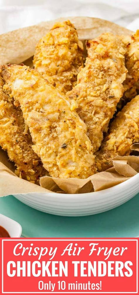 Air Fryer Buttermilk Chicken Tenders, Air Fryer Homemade Chicken Tenders, Canes Chicken Tenders Recipe Air Fryer, Air Fryer Crispy Chicken Tenders, Buttermilk Chicken Tenders Air Fryer, Air Fried Chicken Strips, Chicken Strips Air Fryer, Homemade Breaded Chicken, Air Fryer Chicken Strips