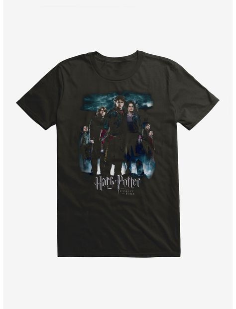 Harry Potter Goblet of Fire Movie Poster T-Shirt Goblet Of Fire Movie Poster, Harry Potter Goblet Of Fire, Harry Potter Goblet, Fire Movie, Harry Potter Tshirt, Men's Graphic Tees, Goblet Of Fire, Harry Potter Gifts, Plus Size Fits