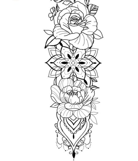 Girly Sleeve Tattoo, Inner Peace Tattoo, Cool Nature Tattoos, Peace Tattoo, Flor Tattoo, Peace Tattoos, Tattoos For Women Flowers, Pretty Tattoos For Women, Mandala Tattoo Design