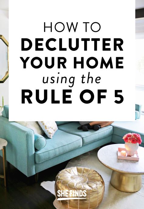 How To Declutter Your Home Using The Rule Of 5 30 Day Declutter Challenge, 30 Day Declutter, 6 Week Challenge, Declutter Home, Declutter Challenge, How To Declutter, Declutter Your Life, Kitchen Hacks Organization, Organize Your Home