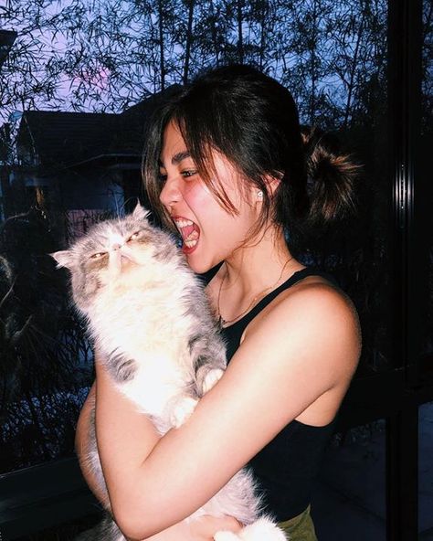 Janella with Bandit   #JanellaSalvador Janella Salvador Icons, Janella Salvador, Cute Love Memes, Long Hair With Bangs, Anime Shadow, Uzzlang Girl, Low Self Esteem, Salvador Dali, Insta Photo Ideas