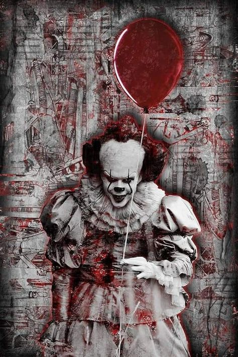 Old paper Pennywise Penny Wise Clown, Pennywise Poster, Es Pennywise, Clown Horror, Pennywise The Clown, Pennywise The Dancing Clown, Scary Wallpaper, Horror Movie Icons, Horror Artwork