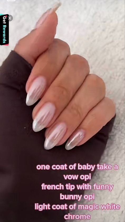 French Tip Nails Funny Bunny, French Tip Funny Bunny, Funny Bunny French Tip, One Coat Funny Bunny, Funny Bunny French Nails, Bunny Nails, Funny Bunny, Pearl Nails, Beauty Tricks