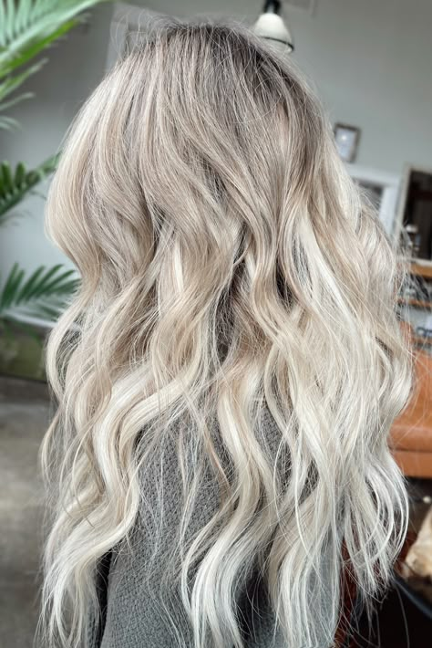 Ash Blonde Teasy Lights, Ash Blonde Formula, Bright Ash Blonde, Blonde Ash Hair, Ash Blonde Color, Cool Ash Blonde, Blonde Hair Goals, Summer Blonde Hair, Ash Hair